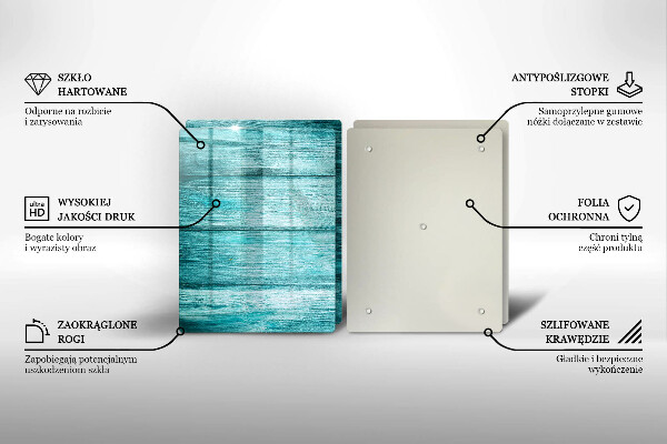 Skleněná krájecí deska Vintage dřevěné desky