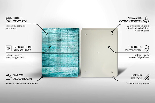 Skleněná krájecí deska Vintage dřevěné desky