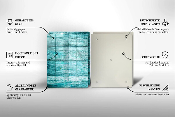 Skleněná krájecí deska Vintage dřevěné desky