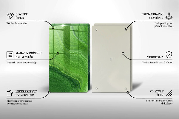 Skleněná krájecí deska Abstraktní textura