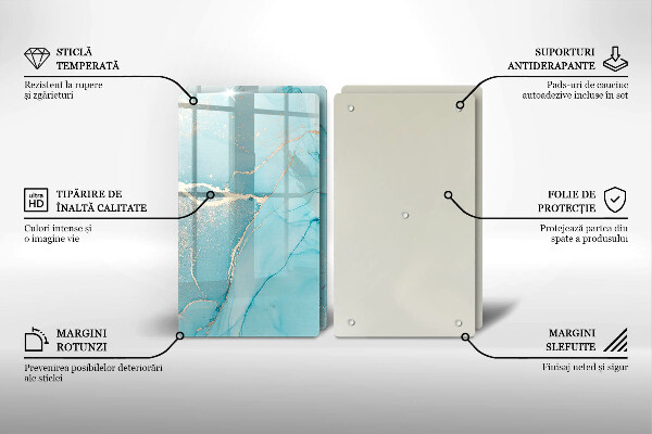 Skleněná krájecí deska Kamenná abstrakce