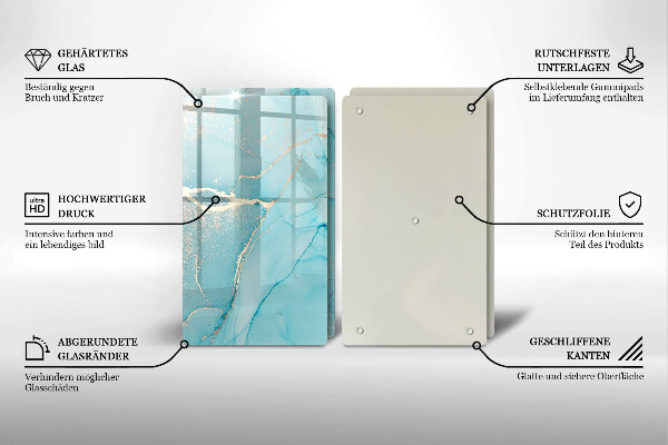 Skleněná krájecí deska Kamenná abstrakce