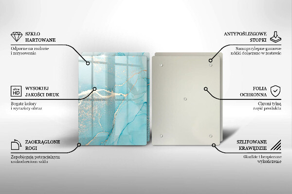 Skleněná krájecí deska Kamenná abstrakce