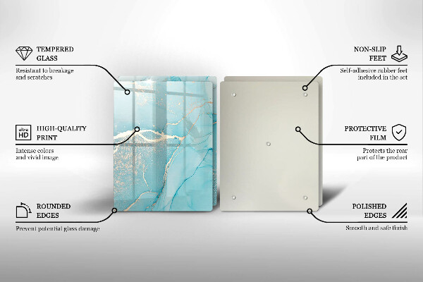 Skleněná krájecí deska Kamenná abstrakce