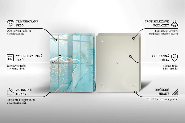 Skleněná krájecí deska Kamenná abstrakce