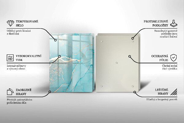 Skleněná krájecí deska Kamenná abstrakce