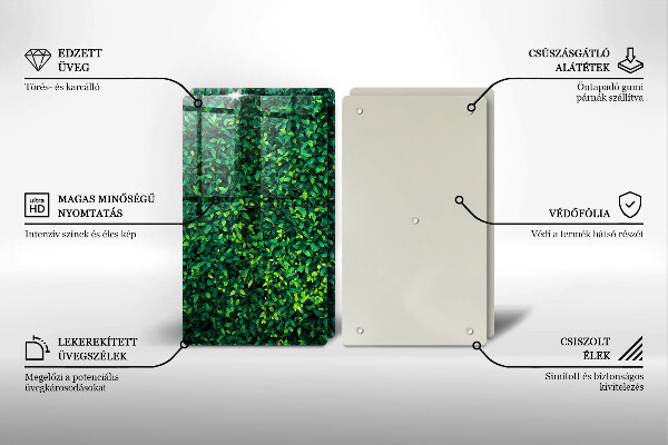Skleněná krájecí deska Rostlina s malými listy