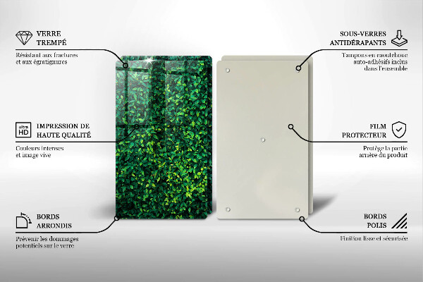 Skleněná krájecí deska Rostlina s malými listy