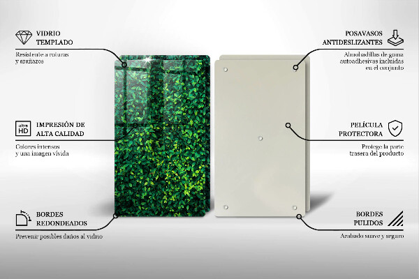 Skleněná krájecí deska Rostlina s malými listy