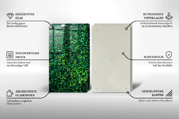 Skleněná krájecí deska Rostlina s malými listy