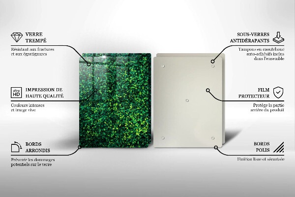 Skleněná krájecí deska Rostlina s malými listy