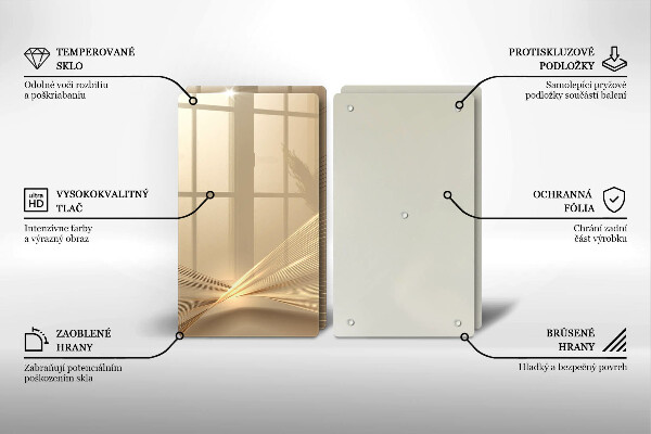 Skleněná krájecí deska Moderní abstrakce