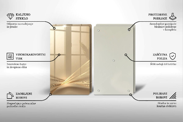 Skleněná krájecí deska Moderní abstrakce