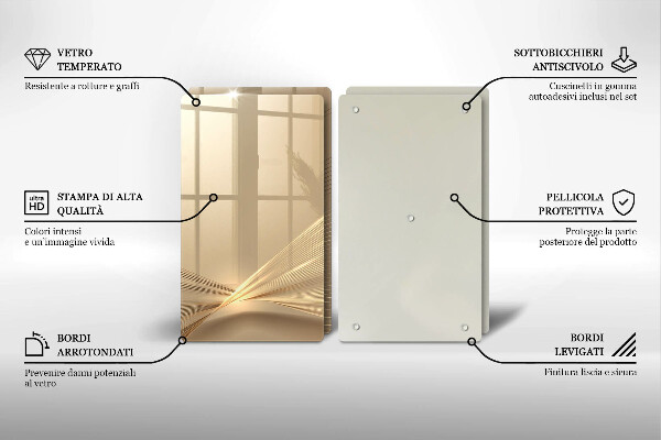 Skleněná krájecí deska Moderní abstrakce