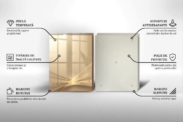 Skleněná krájecí deska Moderní abstrakce