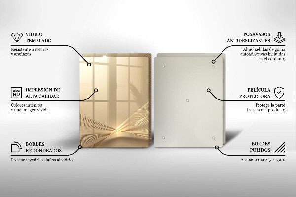 Skleněná krájecí deska Moderní abstrakce