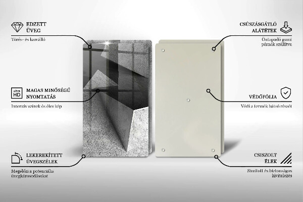 Skleněná krájecí deska Konkrétní abstrakce