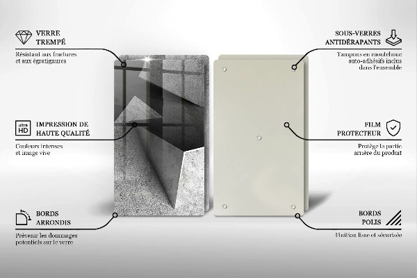 Skleněná krájecí deska Konkrétní abstrakce