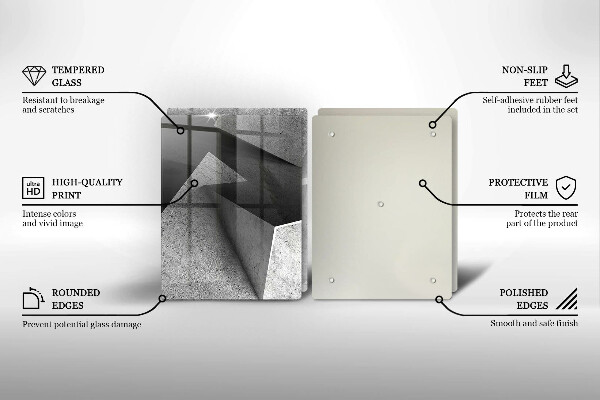 Skleněná krájecí deska Konkrétní abstrakce