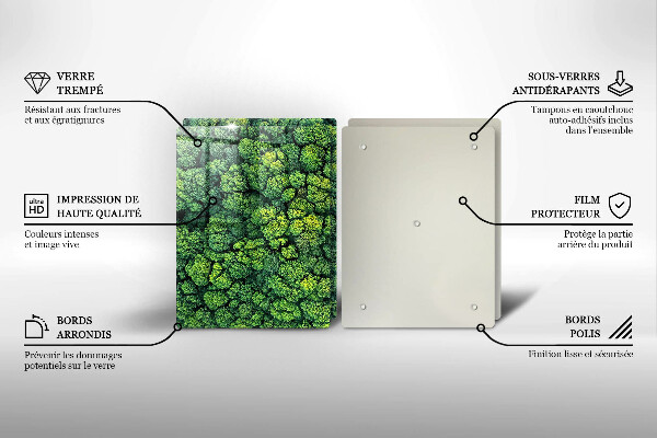 Skleněná krájecí deska Přírodní mechová rostlina