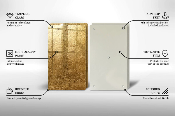 Skleněná krájecí deska Zlatá textura pozadí