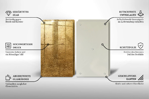 Skleněná krájecí deska Zlatá textura pozadí