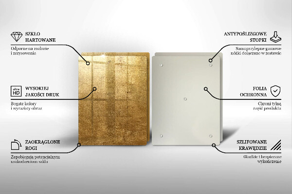 Skleněná krájecí deska Zlatá textura pozadí