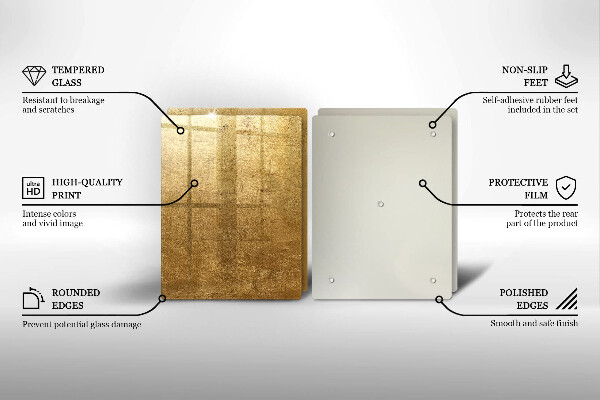 Skleněná krájecí deska Zlatá textura pozadí