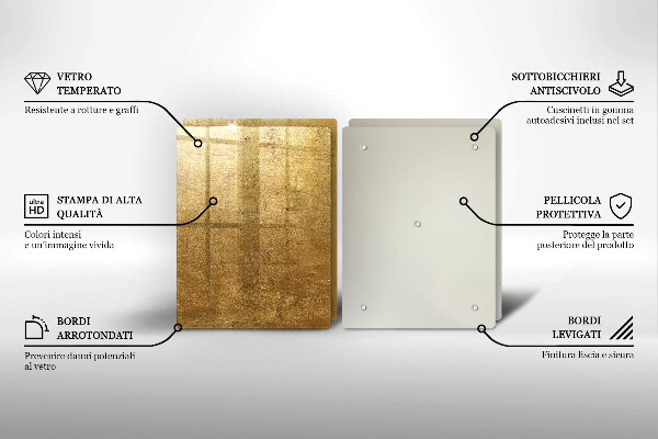 Skleněná krájecí deska Zlatá textura pozadí