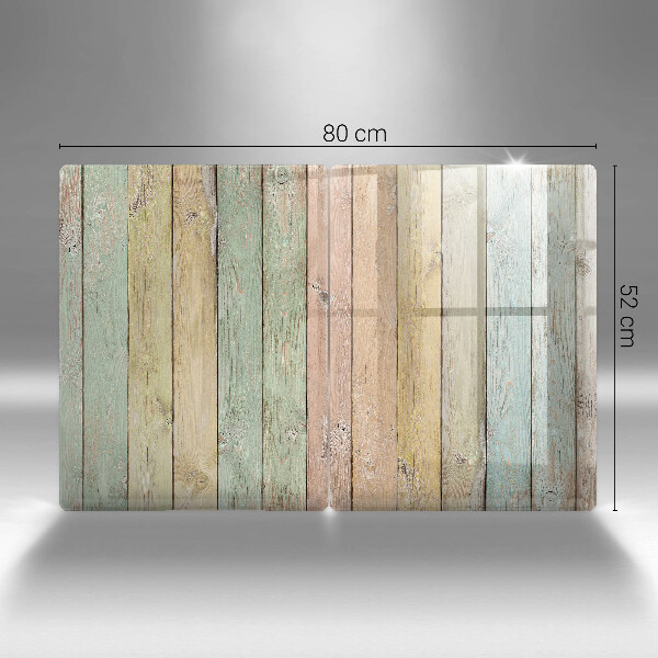 Skleněná krájecí deska Barevné vintage desky