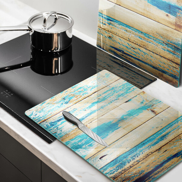 Skleněná krájecí deska Retro dřevěné desky