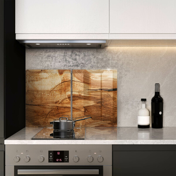 Skleněná krájecí deska Dřevěná deska textura