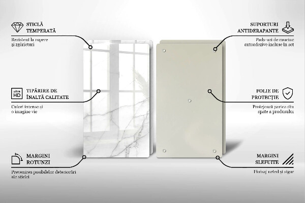 Skleněná krájecí deska Mramorové kamenné pozadí