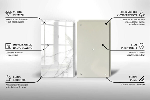 Skleněná krájecí deska Mramorové kamenné pozadí