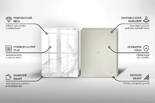 Skleněná krájecí deska Mramorové kamenné pozadí