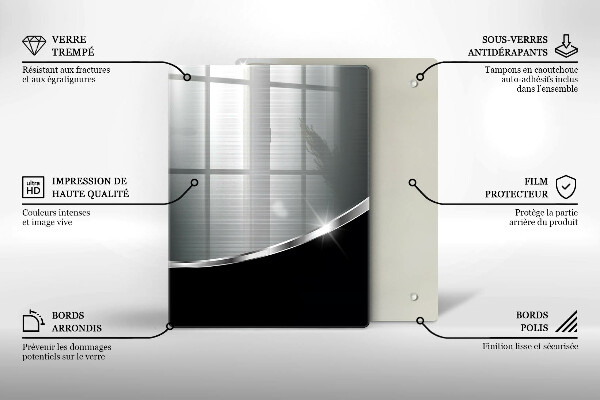 Skleněná deska do kuchyně Modrá barva