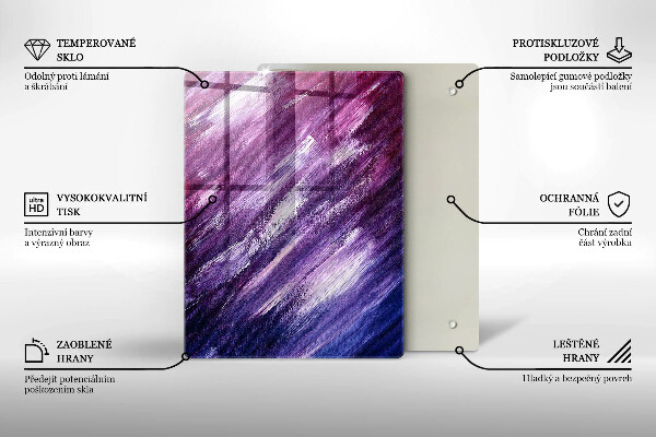 Skleněná deska do kuchyně Šedá barva