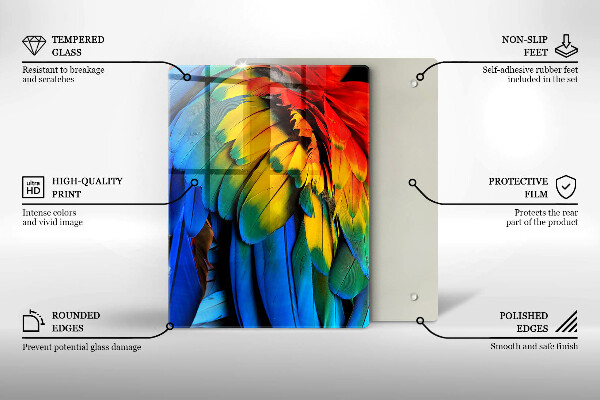 Skleněná deska do kuchyně Námořnická modrá