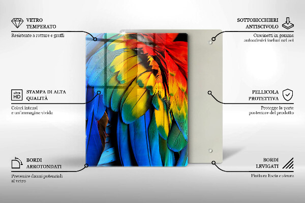 Skleněná deska do kuchyně Námořnická modrá