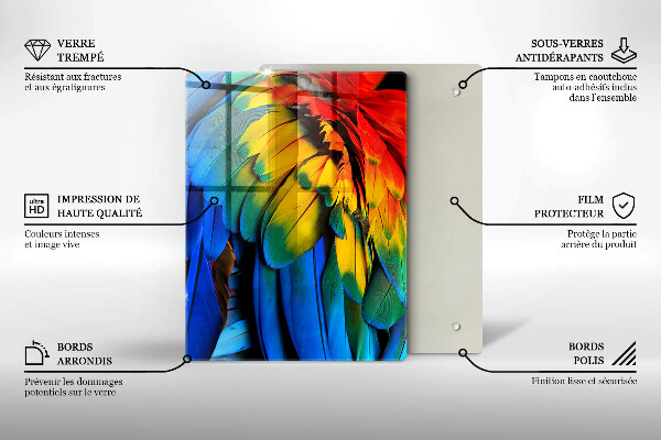 Skleněná deska do kuchyně Námořnická modrá