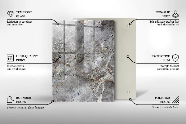 Skleněná deska do kuchyně Modrá barva