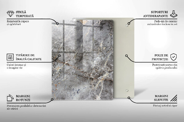 Skleněná deska do kuchyně Modrá barva