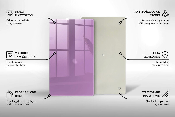 Skleněná deska do kuchyně Barva fialová