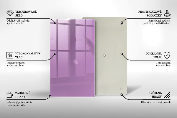 Skleněná deska do kuchyně Barva fialová