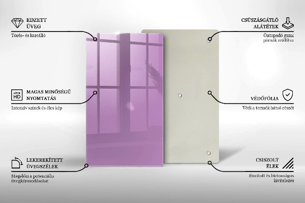 Skleněná deska do kuchyně Barva fialová