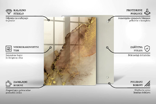 Skleněná deska do kuchyně Barva fialová