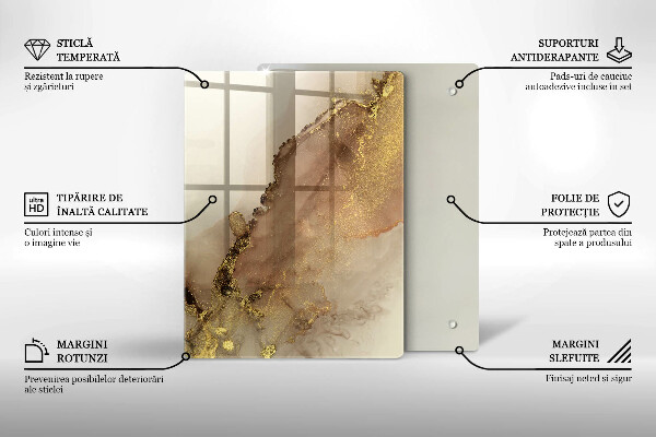 Skleněná deska do kuchyně Barva fialová