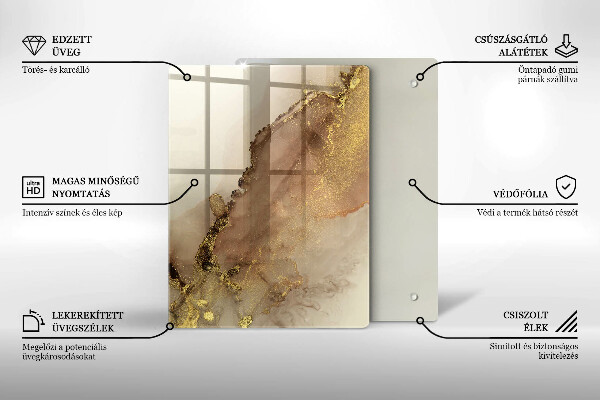 Skleněná deska do kuchyně Barva fialová