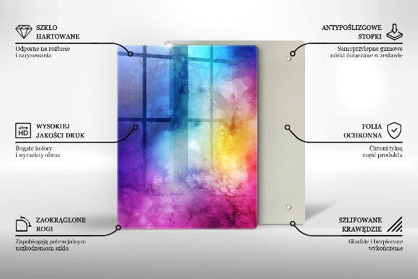 Skleněná deska do kuchyně Růžová barva