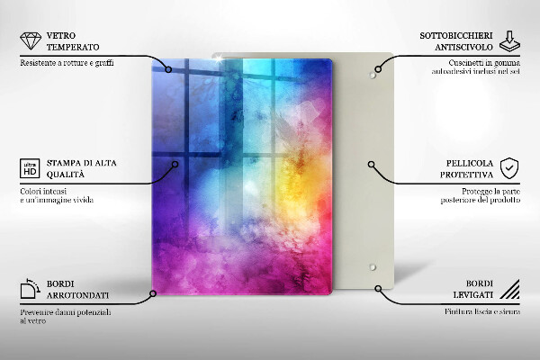 Skleněná deska do kuchyně Růžová barva